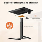 28" Mobile Standing Desk with Drawer, Portable Laptop Desk - Image 5