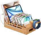 Pezin & Hulin Bamboo Charging Station for Multiple Device Phone Watch Stand by PezinHulin