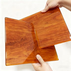 Wood Grain Acrylic Book Stand, X-Shaped Open Book Display Stand & Cookbook Holder for Kitchen Counter, Coffee Table, Bible, Quran, Magazines, Textbooks, Recipes - Image 6