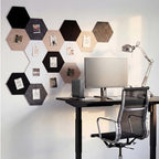 12x10 in 16 Pcs Hexagon Cork Board Tiles, Felt Pin Boards, Classic - Image 5