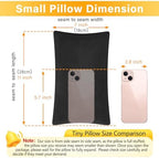 1 MIDDLE ONE 2 Pack Small Pillow, Memory Foam Mini Pillow 11 X 7 Inches for Travel, Sleeping, Nap and Neck, Knee, Lumbar Support, Tiny Cushion for Pet, Dogs (Black) - Image 3