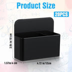 20 Pack Magnetic Dry Erase Marker Holder Bulk Whiteboard Magnetic Marker Holder Pen Pencil Organizer for Classroom Whiteboard Refrigerator Locker Storage (Black) - Image 2