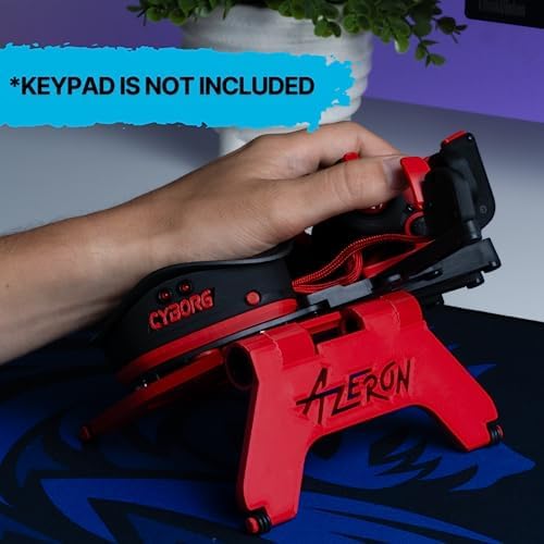 Azeron 3D Printed Adjustable Magnetic Stand - Compatible with Cyborg, Cyborg II, and Classic Models (Red) - Image 2