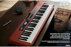 Casio Casiotone CT-S200RD – 61-Key Portable Keyboard for Beginners | 400 Tones, 77 Rhythms, LCD Display, Dance Music Mode, USB-MIDI, Stereo Speakers | Includes Power Supply & Music Rest | Red - Image 3