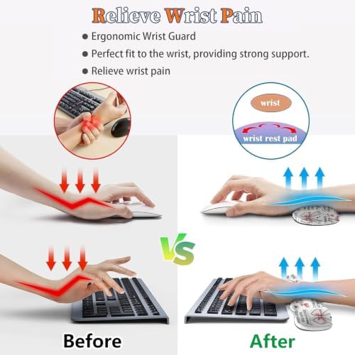 Large Desk Pad Set with Keyboard Wrist Rest & Mouse Wrist Support - Image 2