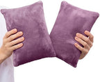 1 MIDDLE ONE 2 Pack Small Pillow, Memory Foam Mini Pillow 11 X 7 Inches for Travel, Sleeping, Nap and Neck, Knee, Lumbar Support, Tiny Cushion for Pet, Dogs (Dark Purple) by 1MIDDLEONE