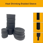 Heat Shrink Braided Sleeving 2:1 Shrinkable Fabric Cable Sheathing Wire Tubing Management Abrasion Protectors Flexibility 5/8" ID-35FT - Image 2