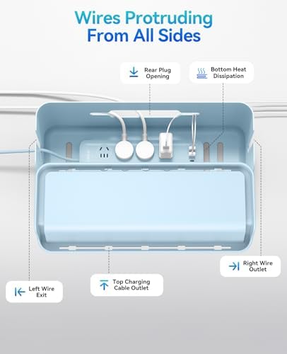 ORICO Cable Management Box, Keeping Cords Tidy and Protected from Damage - Image 5