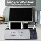 Varhomax Glass Desk Whiteboard with Calculator - Image 6