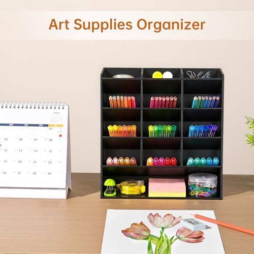 BEYGORM Acrylic Vertical Marker Organizer for 150 Markers, Desk Orgaizer - Image 4