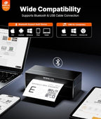 Rongta Bluetooth Shipping Label Printer, Wireless 4x6 Thermal Label Printer for Shipping Packages, Support Phones, Compatible with Windows macOS Android iOS for Small Business - Image 2