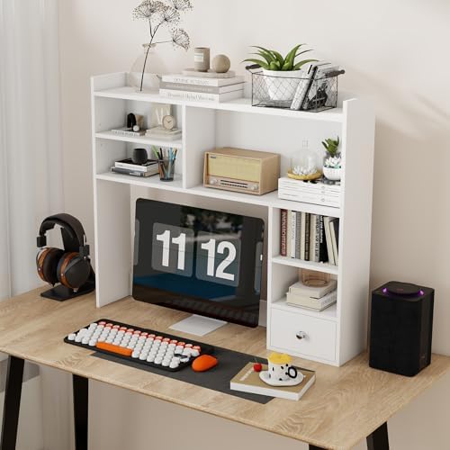 ELECWISH Desktop Bookshelf, Desk Shelf for Computer Desk, 35.04”, 6 Tier - Image 6
