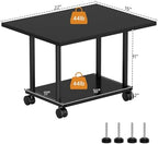 Asgolion Printer Table, 2-Tier Under Desk Printer Stand, Printer Cart - Image 4