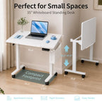 3-in-1 Standing Drafting Desk with 90° Tilt Whiteboard, 35×24" - Image 3