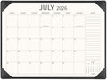 Desk Calendar 2026-2027 Large 22x17, July 2026 - December 2027, 18 Months Big Desk Pad Calendar with Desktop Mat for Home Office School Planning, Black by YIBUKIU