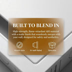 9'' in-Wall Media Box & Recessed Outlet Box with Cable Management - Structured Media Enclosure Compatible with Streaming Media Players - WiFi Friendly Design - Image 7
