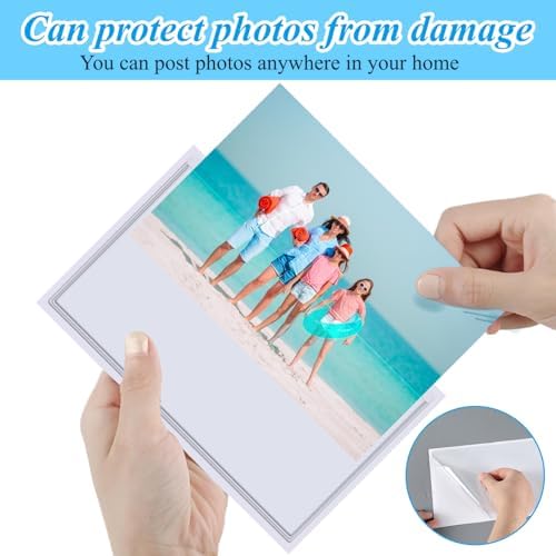 Epakh 100 Pcs Self Adhesive Pockets - Bin Labels for Storage Bins Adhesive Sticky Pockets Plastic Label Sleeves Work Job Ticket Order Holders with Top Open for Home Posting Signs Office (9 x 5.6 Inch) - Image 6