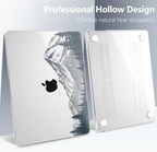 Batianda Case for MacBook Air 13.6" 2026 M5 M4 M3 M2 Chip, Snow Mountain - Image 5