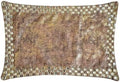 The HomeCentric Decorative Lumbar Pillow Cover Gold, 12"x20" (30x50 cm) Velvet Gold Foil Textured, Crystal Embroidery Lumbar Cushion Covers for Sofa, Couch, Outdoor, Abstarct Modern - Crystal Antique by TheHomeCentric