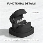 Rotatable Cord Holder for Nightstand 360° Magnetic Cable Clips - Image 6