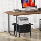 Snughome Rolling Printer Stand, 23.6" Extra Large Printer Table with Drawer - Image 3