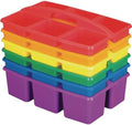Really Good Stuff Six-Equal-Compartment Caddies, 6-Pack by ReallyGoodStuff