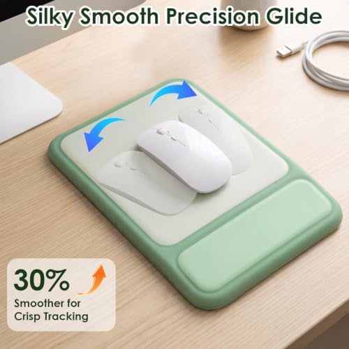 3-in-1 Ergonomic Keyboard Stand & Mouse Pad Set with Wrist Rest, Green - Image 4