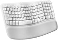 Logitech Wave Keys Ergonomic Wireless Keyboard with Palm Rest - Off White by Unknown