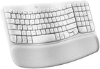Logitech Wave Keys Ergonomic Wireless Keyboard with Palm Rest - Off White by Unknown