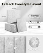 48" x 36" Large Cork Bulletin Board Tiles, Peel and Stick Felt Wall Panels for Vision, Message Center, Picture and Prayer Board for Office, Dorm, Room and Desk Decor(Gray) - Image 2