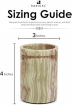 Radicaln Marble Pen Holder for Desk 4" - Pencil Holder & Makeup Brushes Cup - Image 3