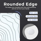 XVX Glass Mousepad for Gaming, Topographic Hard Gaming Mouse pad, Professional Large Mouse Mat 16.2" x 12.2", Special Glass Surface with Improved Precision and Speed - Image 5
