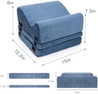 Foot Rest for Under Desk, Ergonomic 3-in-1 Height Adjustable, Non-Slip Base & Washable Cover for Office/Gaming, Blue - Image 4