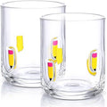 SiliFine 2 PCS Pencil Icon Juice Glasses by SiliFine