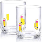 SiliFine 2 PCS Pencil Icon Juice Glasses by SiliFine