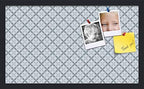 PinPix 24x14 inch Cork Bulletin Board. This Decorative Framed Pin Board Comes with Diamond Pattern in Shades of Blue Design and Satin Black. Ideal for Home, Office Decor or School (PinPix-222) by PinPixBulletinBoards