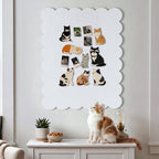 Scalloped Bulletin Board 40x30 inches, Decorative Felt Pin Board for Wall - Image 5