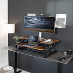 VIVO Rustic Vintage Brown 42 in Standing Desk Converter, DESK-V000VLN - Image 6