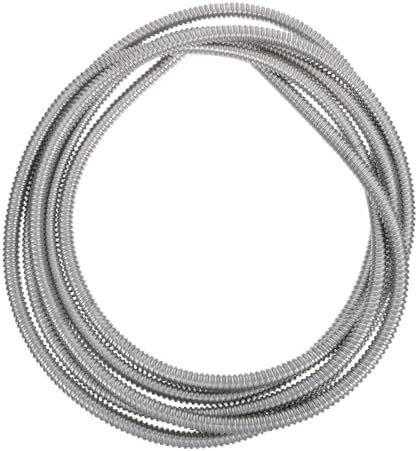 Zerodeko Flexible Reduced Wall Electrical Conduit, 13.1Ft Stainless Steel Cable Sleeve Tube for Home Low Voltage Cables Management, Wiring and Protection, 1.26" ID by Zerodeko