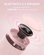 Bluetooth Speaker, Night Light, 15W Magnetic Fast Charging for Apple, Pink - Image 5