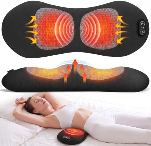 CHANCEE Cordless Electric 3 in 1 Lumbar Support Pillow with Heat (Black) by StyleComfortforEveryHome