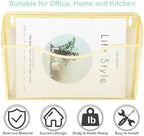 EASEPRES 3 Single Pocket Mesh Hanging File Organizer, Vertical Wall Mounted Magazine File Holder, Mount Basket Mail Paper Document Folder Organizing for Office, Home and School, Gold - Image 5