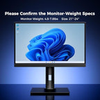 Single VESA Monitor Stand for Monitor Weight 4.8-7.8 lb, 21-24″ - Image 2