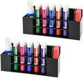 Acrylic Magnetic Dry Erase Marker Holder, 10 Slots Black Magnetic Marker Pen Holder, 2PCS Magnet Storage for Whiteboard, Desk Locker Organizer Accessories, Office, Classroom, Home by VieFantaisie