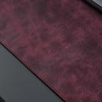 Jersey Genuine Calfskin Leather Desk Pad, Office Desk Mat with Non-Slip Bottom, Smooth Surface for Mouse & Keyboard, Desk Protector (14.6x31.5 inches) (Purple) - Image 5