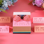 3D Calendar 2027,Creative 3D Memo Pad Time Piece Calendar 2027 Tear Away Paper Sculpture Peach Forest Multi-Color DIY Art Note - Image 4