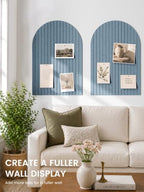 Fluxynara Large Arched Felt Bulletin Board 35.4''×23.6'', Coastal Haze - Image 4
