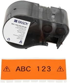 Brady Authentic (M5C-1500-595-OR-BK) All-Weather Vinyl Labels 1.5 in W x 25ft Black on Orange. for use with BMP51, M510, and M511 Label Printers. by BradyCorp