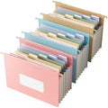 EcoStash Wheat Straw Expanding Hanging File Folders, 3 Color File Organizer by EcoStash