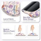 Cute Desk Mat, 4in1 Large Mouse Pad with Wrist Rest, Desk Matt for Desktop, Deskpad Mat, Anti-Slip XXL Computer Ergonomic Mousepad with Wrist Support for Keyboard and Mouse I Retro Purple Floral - Image 6